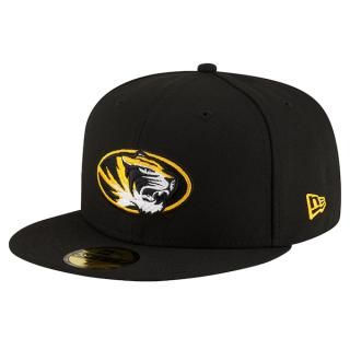 ミズーリ・タイガース ニュー Era 59FIFTY フィットタイプ ハット - ブラック