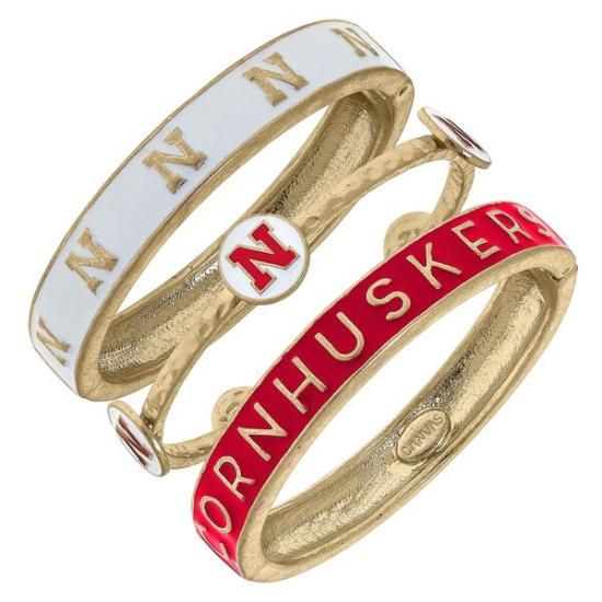 Nebraska Huskers CANVAS  ǥ Stacked Enamele ᡼