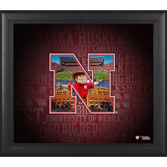 Nebraska Huskers եʥƥ ƥå ե졼 15'' x 17'' ᡼