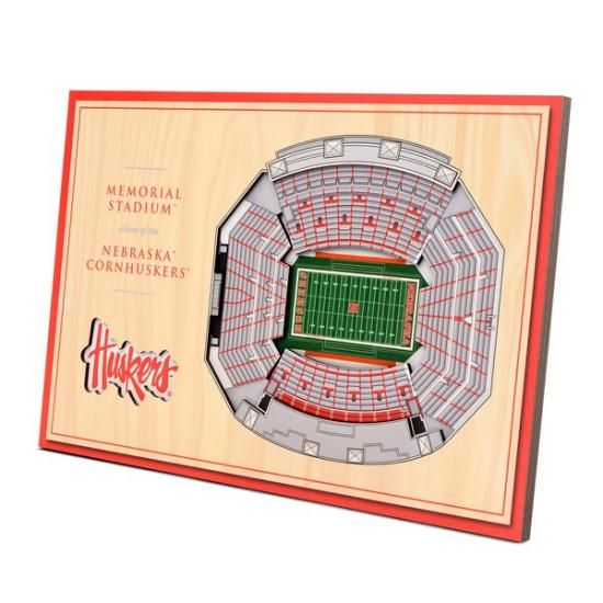 Nebraska Huskers 14'' x 10.5'' 3D Views ǥȥ ᡼