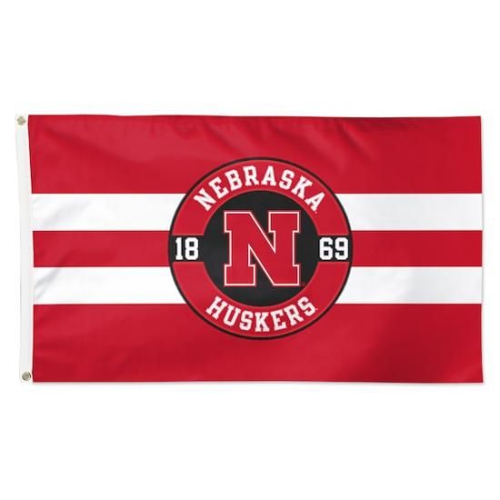 Nebraska Huskers 󥯥ե 3' x 5' åץꥱ եå ᡼1