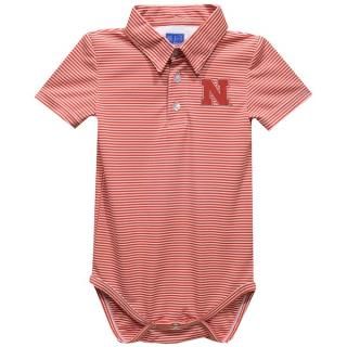 Nebraska Huskers Vive La Fete キッズ ポロ ペンシル ストライプ ロン