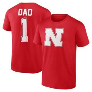 Nebraska Huskers ե ǥ #1 Dad ԥ - Scarlet ͥ