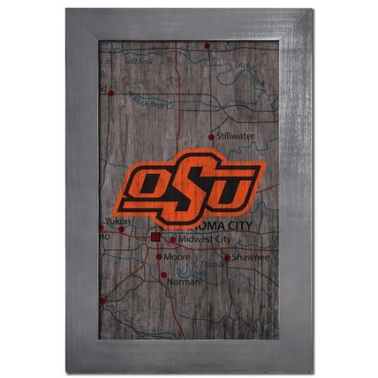 Oklahoma ơ Cowboys 11'' x 19'' ե졼  ƥ ޥå ᡼