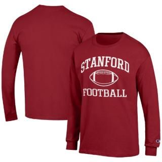 スタンフォード・カーディナル チャンピオン Football アイコン ロングスリーブ Tシャツ -