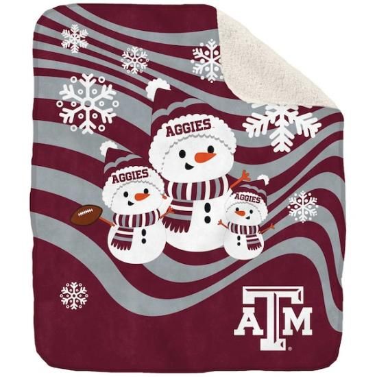 ƥA&M 50'' x 60'' Snowman Sherpa ֥󥱥å ᡼