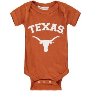 テキサス・ロングホーンズ キッズ アーチ & ロゴ ロンパース - Texas オレンジ