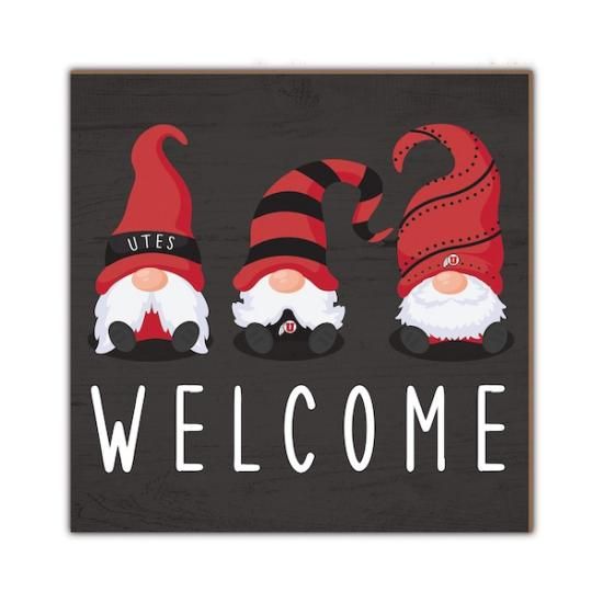 Utah Utes 10'' x 10'' Welcome Ρs  ᡼