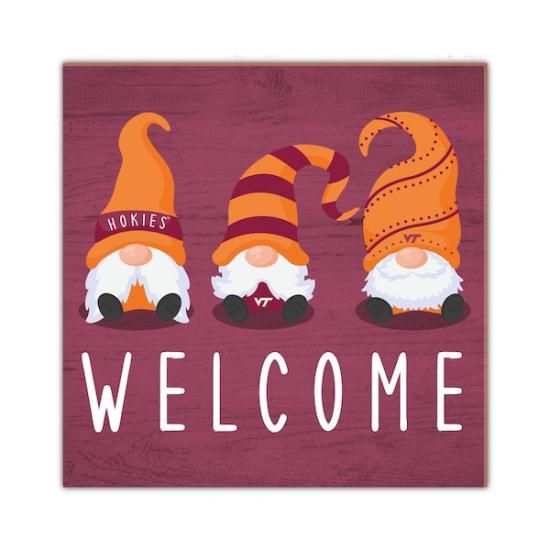 Virginia ƥå Hokies 10'' x 10'' Welcome Ρs  ᡼