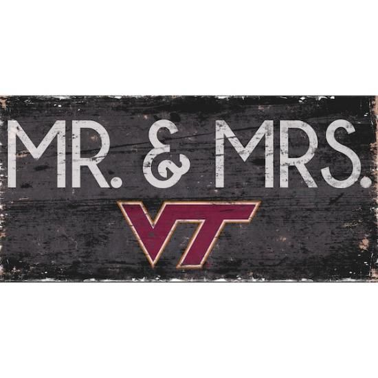 Virginia ƥå Hokies 6'' x 12'' Mr. & Mrs.  ᡼