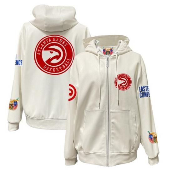 アトランタホークス Jeff Hamilトゥーn Vegan レザー フル-ジップ パーカー - ホ イメージ1