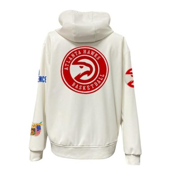 アトランタホークス Jeff Hamilトゥーn Vegan レザー フル-ジップ パーカー - ホ イメージ3