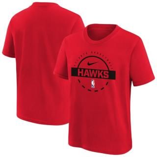 アトランタホークス Nike ユース プラクティス Tシャツ - レッド
