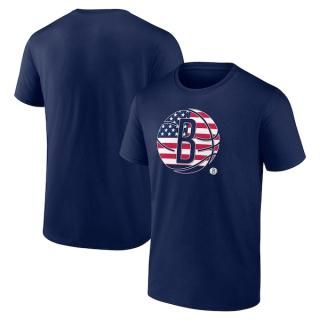 ブルックリンネッツ フラッグ ロゴ Tシャツ - ネイビー サムネイル