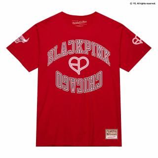 シカゴブルズ ミッチェル&ネス x BLACKPINK  Tシャツ - レッド - 限定版 サムネイル