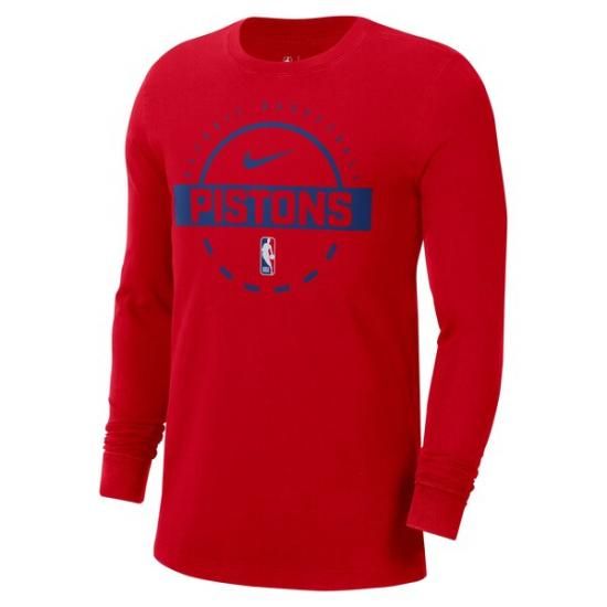デトロイトピストンズ Nike オーセンティック ロングスリーブ プラクティス Tシャツ - レッド イメージ2