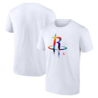 ヒューストンロケッツ チーム ロゴ プライド Tシャツ - ホワイト サムネイル