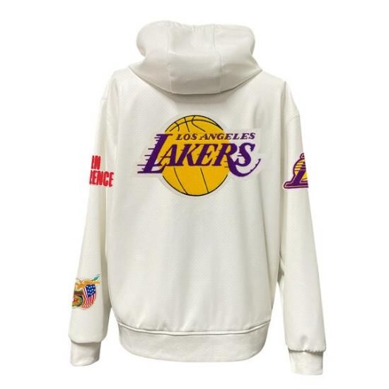 ロサンゼルス・レイカーズ Jeff Hamilトゥーn Vegan レザー フル-ジップ パーカー  イメージ3