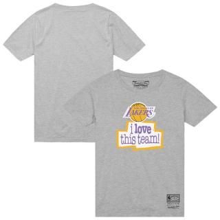 ロサンゼルス・レイカーズ ミッチェル&ネス アイ ラブ This チーム Tシャツ - ヘザー グレ サムネイル