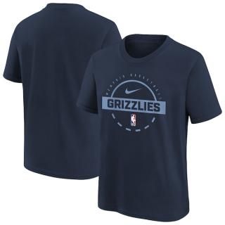 メンフィスグリズリーズ Nike ユース プラクティス Tシャツ - ネイビー
