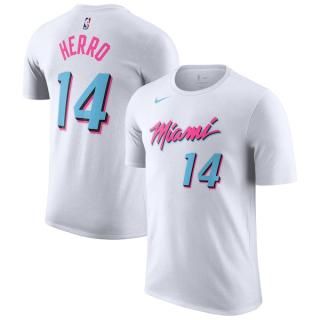 タイラー・ヒーロー マイアミヒート Nike シティ Vice ネーム&ナンバー Tシャツ - ホワ