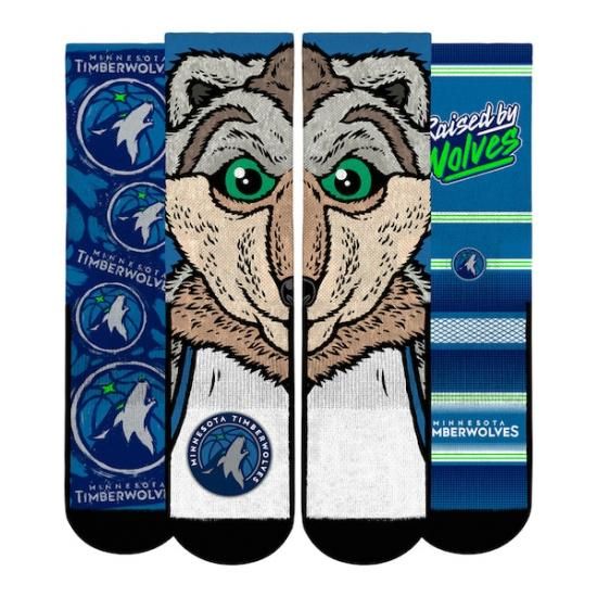 ミネソタティンバーウルブズ Rock Em ソックス ユニセックス ファン フェイバレットs スリー イメージ1