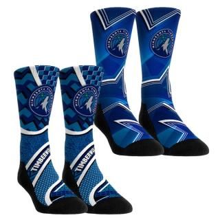 ミネソタティンバーウルブズ Rock Em ソックス ユース NBA フープ ツーパック クルー ソ