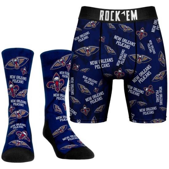 ニューオーリンズペリカンズ Rock Em ソックス オール-オーバー ロゴ ボクサー Briefs イメージ1