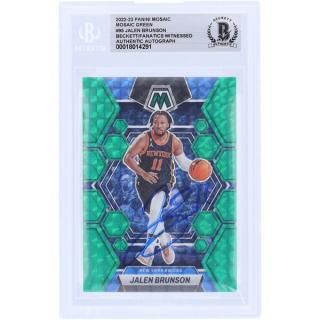 ジャレン・ブランソン ニューヨークニックス 直筆サイン入り 2022-23 パニーニ モザイク グリ サムネイル