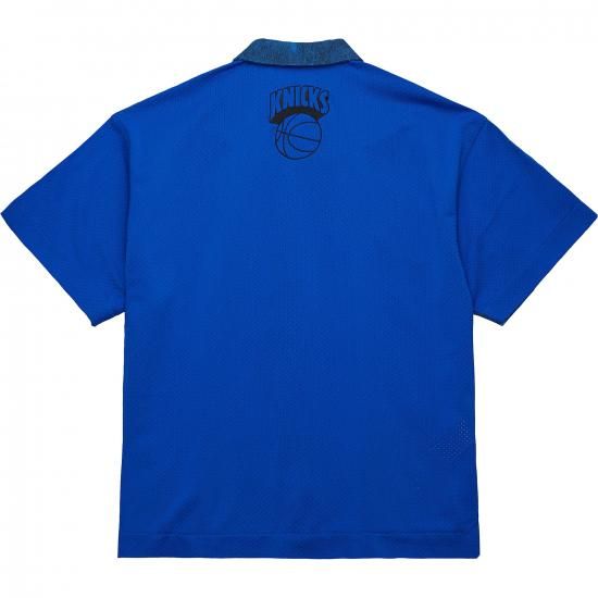 ニューヨークニックス ミッチェル&ネス x パープル ブランド ボタン-アップ シューティング シャ イメージ3