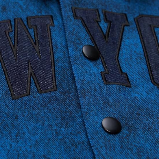 ニューヨークニックス ミッチェル&ネス x パープル ブランド ボタン-アップ シューティング シャ イメージ5