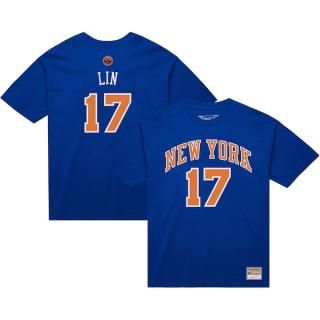 ジェレミー・リン ニューヨークニックス ミッチェル&ネス ネーム&ナンバー Tシャツ - ブルー