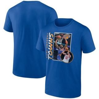カールアンソニータウンズ ニューヨークニックス '90s プレーヤー グラフィック Tシャツ - ブ