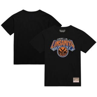 ジェレミー・リン ニューヨークニックス ミッチェル&ネス Linsanity ロゴ Tシャツ - ブ