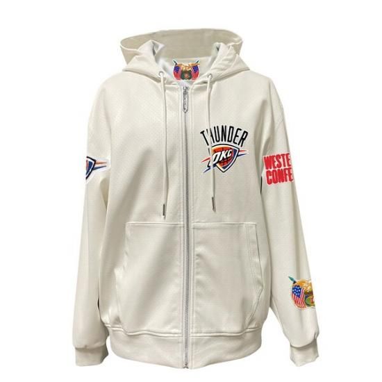 オクラホマシティサンダー Jeff Hamilトゥーn Vegan レザー フル-ジップ パーカー  イメージ2