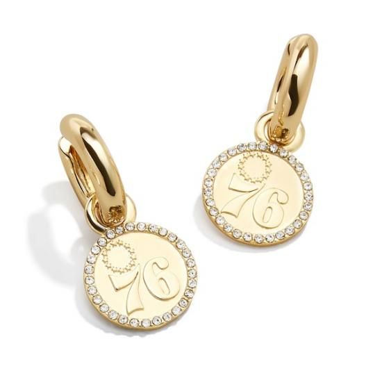 フィラデルフィアセブンティシクサーズ BaubleBar Huggie イヤリング イメージ1