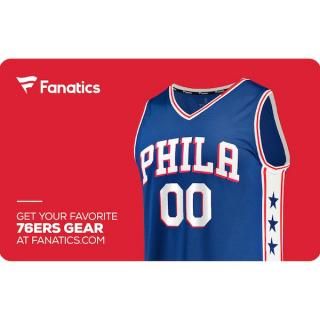 フィラデルフィアセブンティシクサーズ ファナティクス eギフト カード ($10 - $500) サムネイル