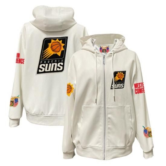 フェニックスサンズ Jeff Hamilトゥーn Vegan レザー フル-ジップ パーカー - ホ イメージ1