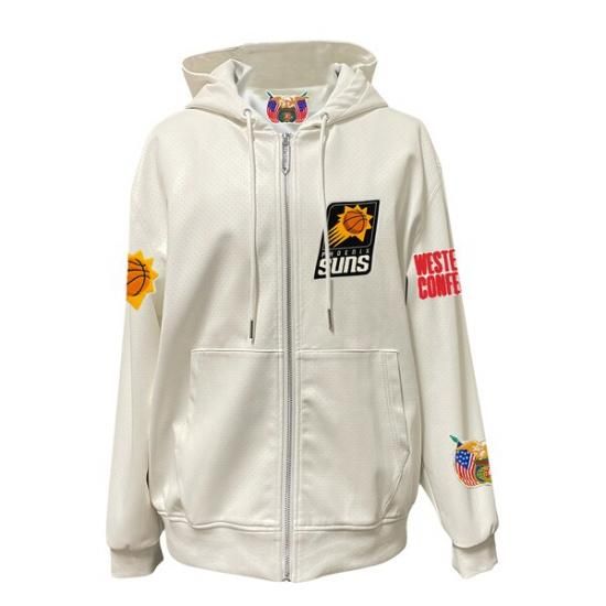 フェニックスサンズ Jeff Hamilトゥーn Vegan レザー フル-ジップ パーカー - ホ イメージ2