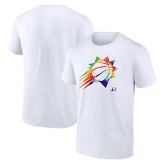フェニックスサンズ チーム ロゴ プライド Tシャツ - ホワイト サムネイル