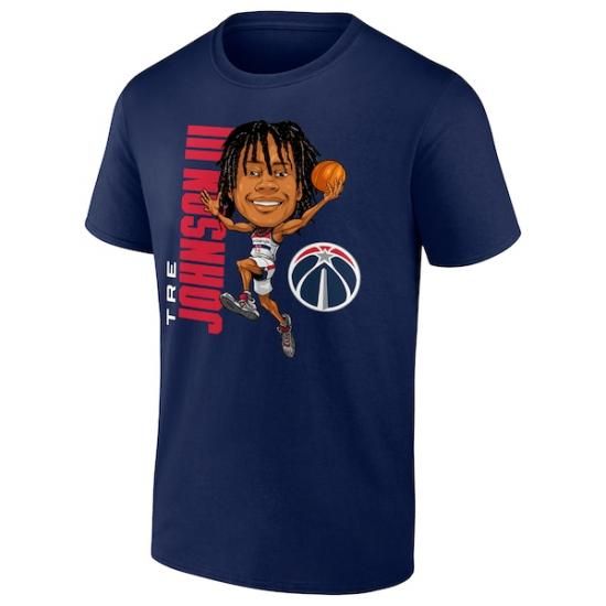 Tre Johnsオン III ワシントンウィザーズ カーicアットure Tシャツ - ネイビー イメージ2