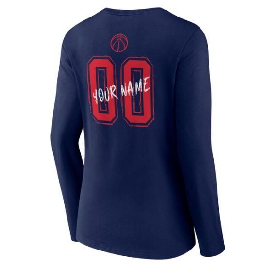 ワシントンウィザーズ レディース Hustle カスタム ロングスリーブ Vネック Tシャツ - ネ イメージ3