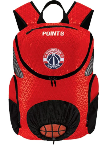 POINT3Washington Wizards - Road Trip 2.0 Basketball Backpacå ᡼1