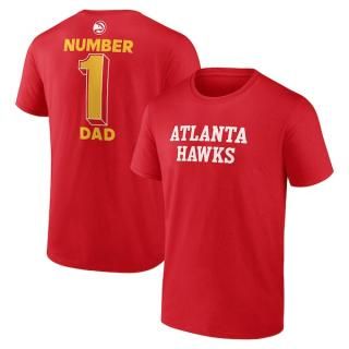 アトランタホークス #1 Dad ジャージー Tシャツ - レッド サムネイル