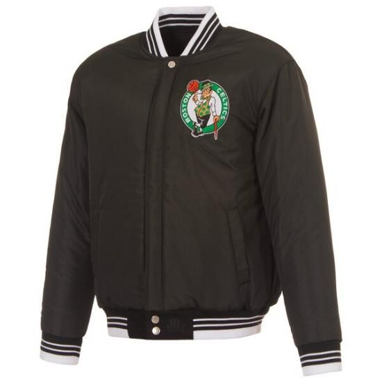 ボストンセルティックス JH デザイン ゴーthic フル-ボタン ジャケット - ブラック イメージ3