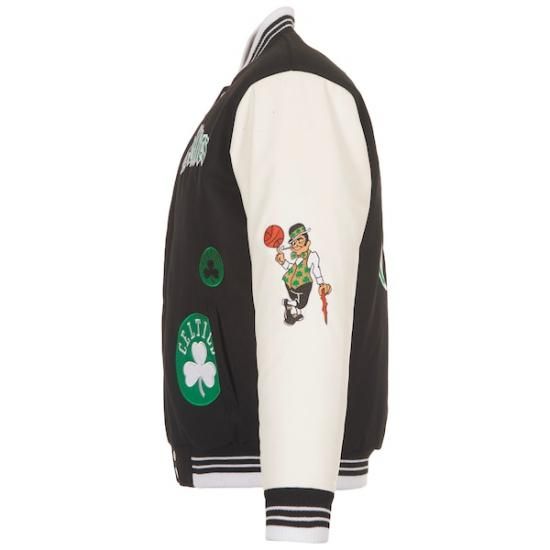 ボストンセルティックス JH デザイン ゴーthic フル-ボタン ジャケット - ブラック イメージ6