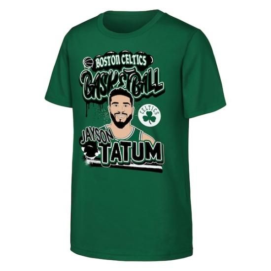 ジェイソン・テイタム ボストンセルティックス アウトerstuff ユース ボーラー Tシャツ -  イメージ1