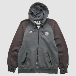 ブルックリンネッツ Adidas 2010s フル ジップ スウェット - グレー - S バイ フ サムネイル