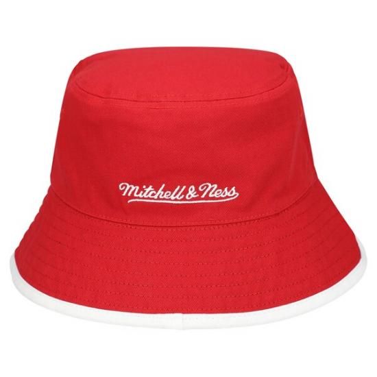 シカゴブルズ ミッチェル&ネス フリップ It リバーシブル バケット ハット - ブラック/レッド イメージ5