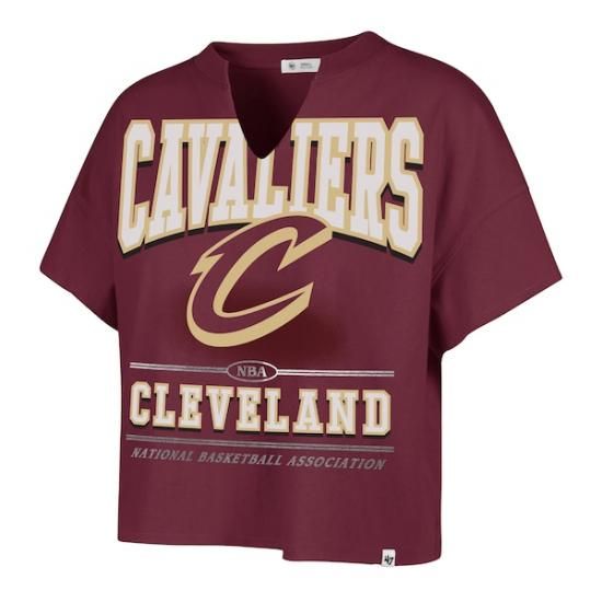 クリーブランドキャバリアーズ '47 レディース Elアットiオン オーバーsized Vネック T イメージ2